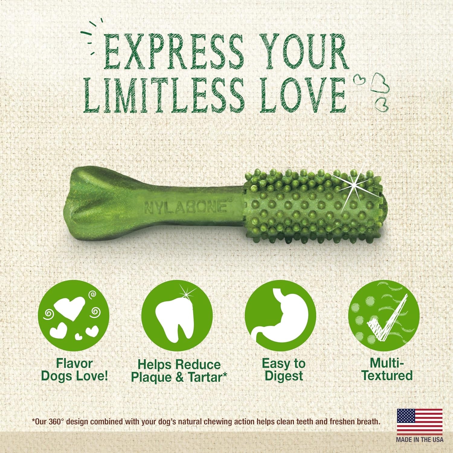 Nutri Dent Natural Dental Treats for Dogs - Medium Size (40 Count) - Effective Teeth Cleaning and Breath Freshening Solution