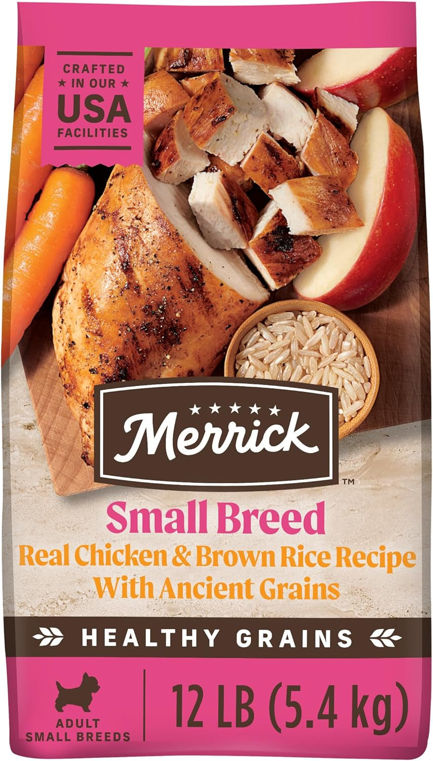 Healthy Grains Premium Dry Dog Food for Small Breeds, Natural Kibble Recipe - 12 lb Bag