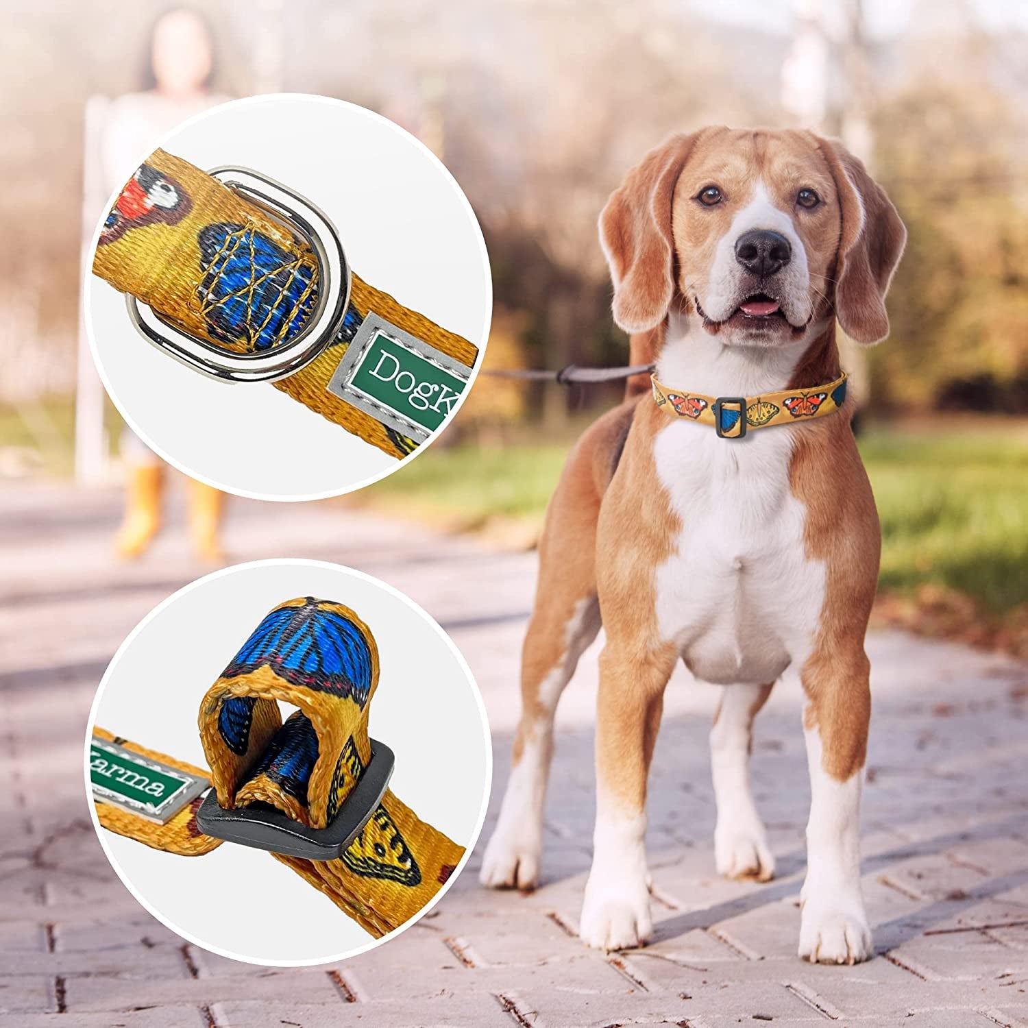 American Flag Dog Collar - Classic Design Available in Five Sizes (Small)