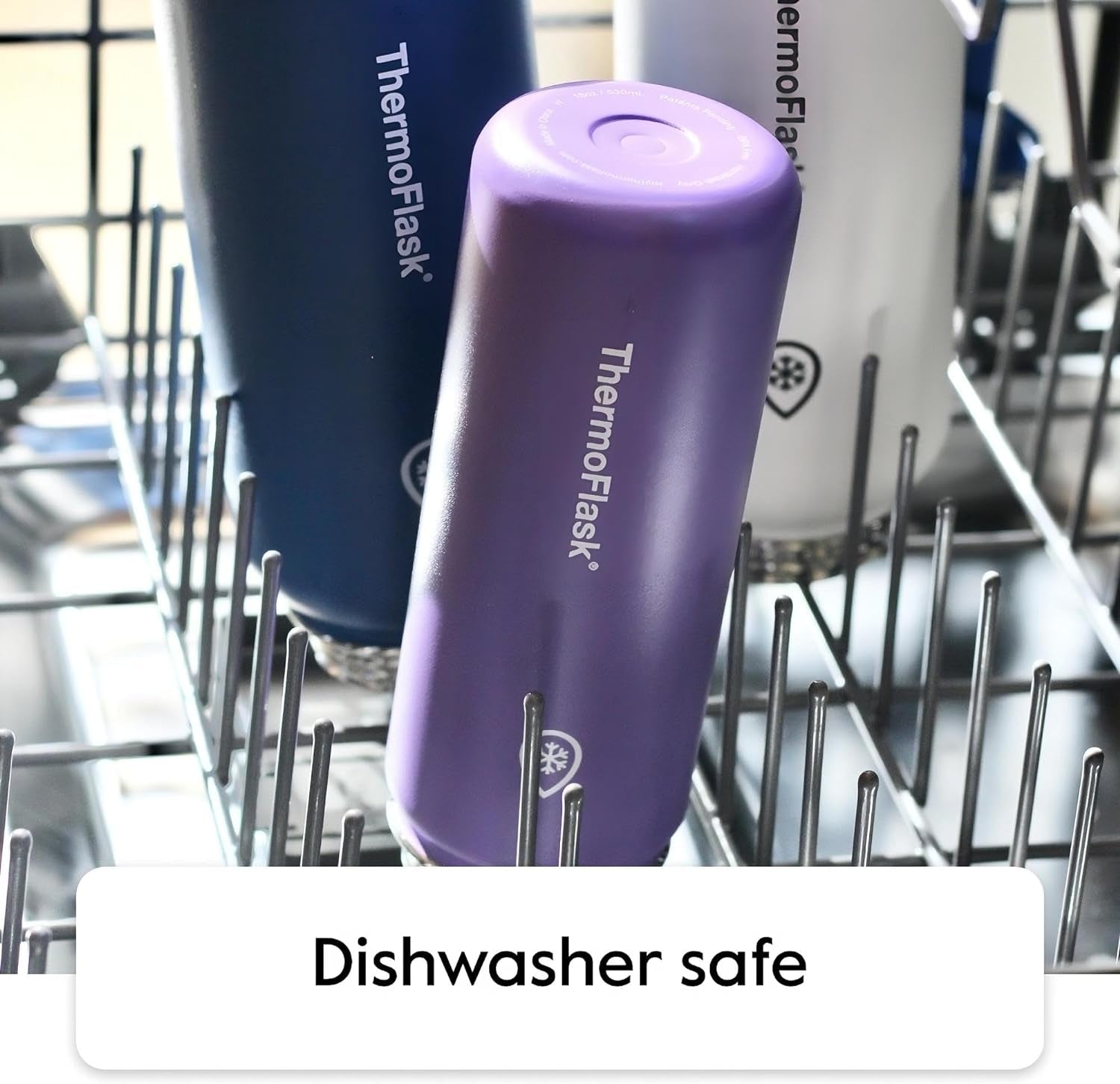 Insulated Stainless Steel Water Bottle with Chug and Straw Lids - 24 Oz, Cobalt - Leak-Proof, Dishwasher-Safe, Includes 2 Straws and 2 Lids