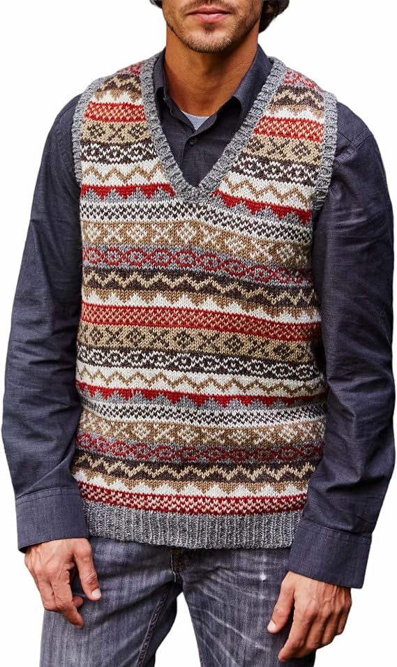 Knitted vest for autumn